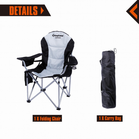 Стул кемпинговый Kingcamp Deluxe Steel Arm Chair 3887/3987