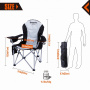 Стул кемпинговый Kingcamp Deluxe Steel Arm Chair 3887/3987