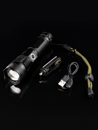 Многофункциональный тактический фонарик P50 (USB-кабель и литиевая батарея 18650)