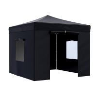 Тент-шатер быстросборный Helex 4332 (3x3х3м, полиэстер, черный)