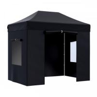 Тент-шатер быстросборный Helex 4322 (3x2х3м, полиэстер, черный)