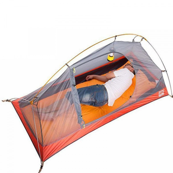 Палатка Naturehike Cycling Ultralight 1 Man Tent + Mats 20D Silica Orange