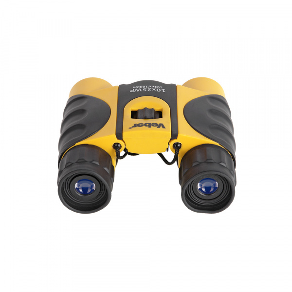 Бинокль Veber WP 10x25 (черный/желтый)