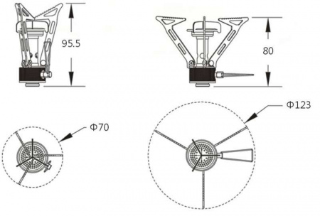 Газовая горелка Fire-Maple FMS-103