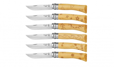 Нож складной Opinel №7 VRI Nature-Leaves