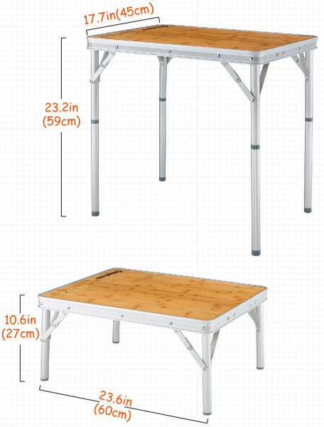 Стол кемпинговый Kingcamp 3935 Bamboo table S