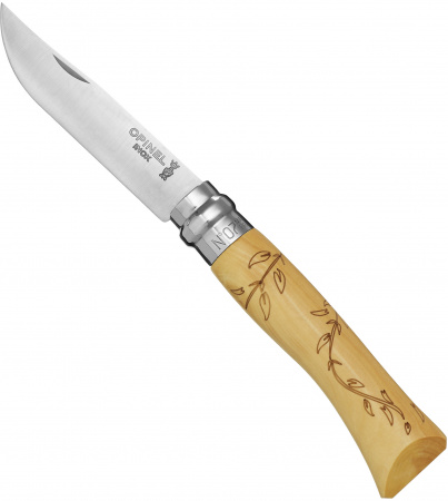 Нож складной Opinel №7 VRI Nature-Leaves