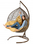 Подвесное кресло двухместное Gemini Lite Brown