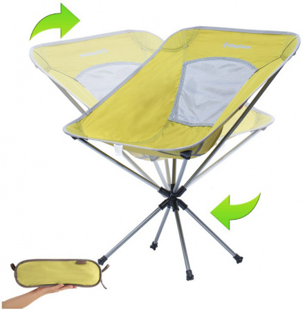 Кресло кемпинговое Kingcamp Rotation Packlight Chair, желто-зеленый