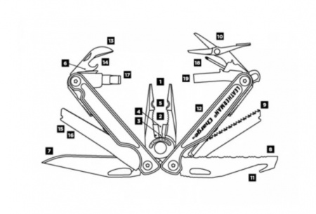 Мультитул Leatherman Charge Plus TTI с нейлоновым чехлом