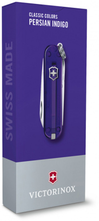 Нож-брелок Victorinox Classic SD Colors (полупрозрачный индиго)