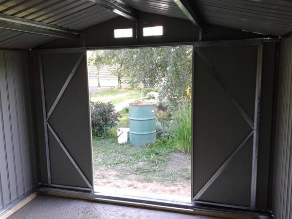 Металлический сарай GreenStorage Арчер B (зеленый)