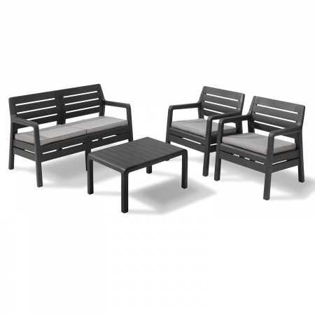 Комплект уличной мебели Allibert Delano Set (серый)