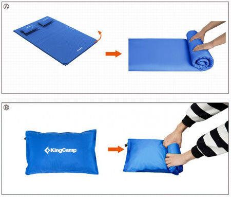 Коврик cамонадувающийся Kingcamp 3594 Comfort Double