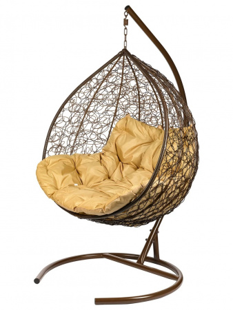 Подвесное кресло двухместное Gemini Lite Brown