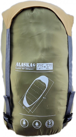 Спальный мешок Alaska Comfort -5° Armygreen/Khaki