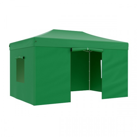 Тент-шатер быстросборный Helex 4336 (3x4,5х3м, полиэстер, зеленый)