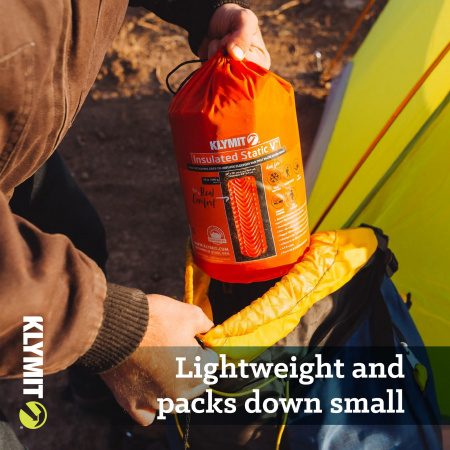 Надувной коврик Klymit Insulated Static V (оранжевый) 