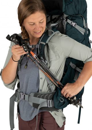 Рюкзак женский туристический Osprey Ariel Plus 85 Carnelian Red