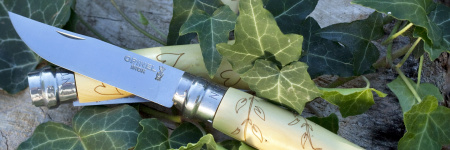 Нож складной Opinel №7 VRI Nature-Leaves
