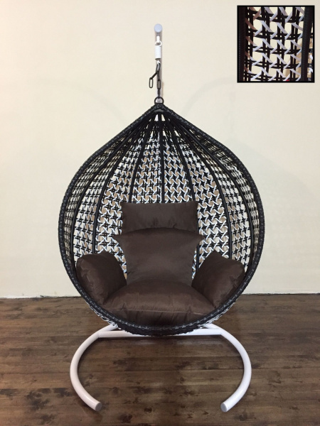 Подвесное кресло Tropica Country Black & White