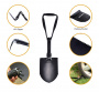 Лопата походная Kingcamp 6806 Three Folding Shovel