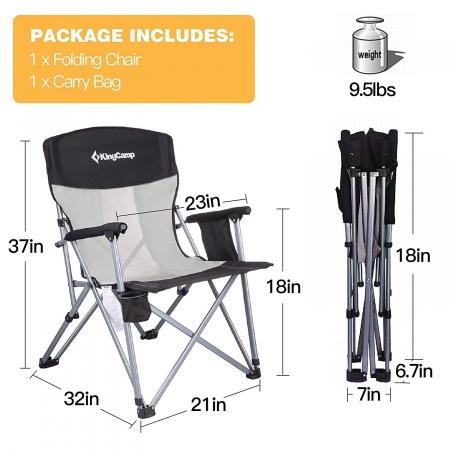 Кресло кемпинговое Kingcamp 1914 Hard Arm Chair