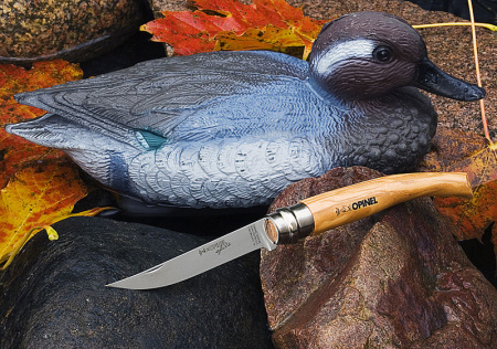 Нож складной филейный Opinel №8 VRI Folding Slim Olivewood
