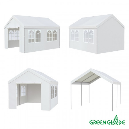 Тент-шатер Green Glade 3034 3х4х2,8/2м полиэстер