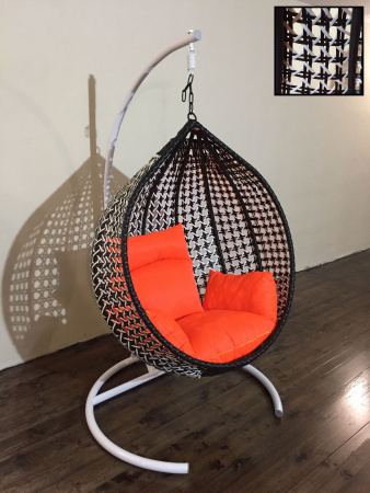 Подвесное кресло Tropica Country Black & White