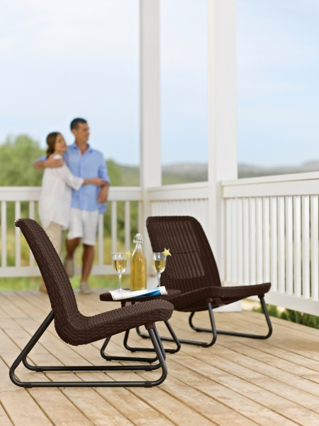 Комплект коктейльный Keter Rio Patio Set brown