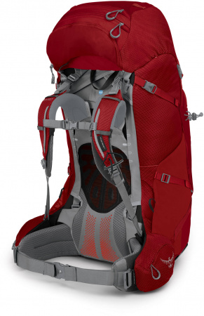 Рюкзак женский туристический Osprey Ariel Plus 85 Carnelian Red